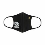 Ribcap mondkapje 2-laags, zwart (1 stuks)