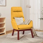 Relaxstoel stof mosterdgeel