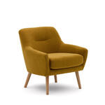Kave Home Fauteuil Candela - Mosterdgeel