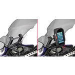 Motorfiets metalen navigatie mobiele telefoon beugel stijl: dunne buis fixatie (hand twist)