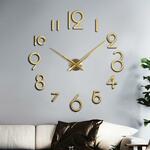 Woonkamer muur klok creatieve klok acryl DIY spiegel muur stickers decoratieve zwart zilver vierkant DIY klok