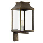 LumiLamp Wandlamp 21x26x32 cm Metaal Glas Muurlamp Transparant Muurlamp