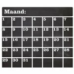 Krijtbordsticker Kalender - Muursticker