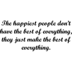The happiest people - Muursticker