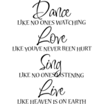 Dance like - Muursticker