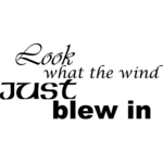 Look the wind - Muursticker