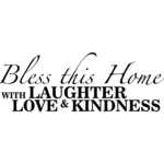 Bless this home - Muursticker