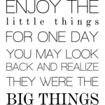 The little things - Muursticker