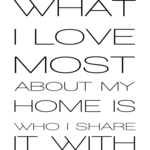 What I love - Muursticker
