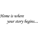 Home is where - Muursticker