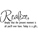 Realize - Muursticker