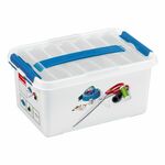 Sunware q-line naaidoos 6l 30x20x14 cm wit/blauw