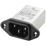 TRU COMPONENTS TC-10101524 Netfilter Met IEC-connector, Met schakelaar 250 V/AC 4 A 1.2 mH 1 stuk(s)