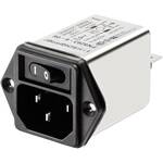 Yunpen YL06T1 Netfilter Met IEC-connector, Met zekering 250 V/AC 6 A 0.7 mH (l x b x h) 60 x 45 x 33.5 mm 1 stuk(s)
