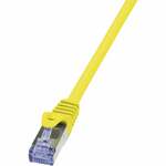 LogiLink CQ3019S RJ45 Netwerkkabel, patchkabel CAT 6A S/FTP 0.25 m Pink Vlambestendig, Snagless 1 stuk(s)