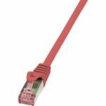 LogiLink CQ3091S RJ45 Netwerkkabel, patchkabel CAT 6A S/FTP 10.00 m Wit Vlambestendig, Snagless 1 stuk(s)