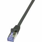 LogiLink CP1023U RJ45 Netwerkkabel, patchkabel CAT 5e U/UTP 0.50 m Zwart Snagless 1 stuk(s)