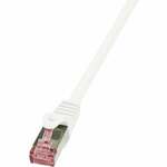 LogiLink CQ2048S RJ45 Netwerkkabel, patchkabel CAT 6 S/FTP 1.50 m Oranje Vlambestendig, Snagless 1 stuk(s)