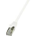 LogiLink CQ3093S RJ45 Netwerkkabel, patchkabel CAT 6A S/FTP 10.00 m Zwart Vlambestendig, Snagless 1 stuk(s)