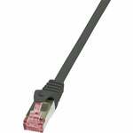 LogiLink CQ2085S RJ45 Netwerkkabel, patchkabel CAT 6 S/FTP 7.50 m Groen Vlambestendig, Snagless 1 stuk(s)