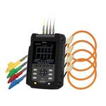 PCE Instruments Netwerkanalyser 3-fasig, 1-fasig Met logger, Incl. stroomtang, Online metingen, Energiemetingen