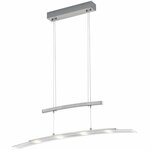 LED Hanglamp - Trion Somas - 16W - Aanpasbare Kleur - Dimbaar - Rechthoek - Mat Nikkel - Aluminium
