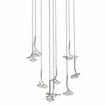 Hanglamp nikkel zilver &apos;Murcia&apos; modern groot rond vintage 380mm