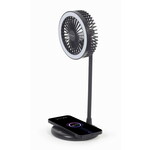 Bureaulamp met ventilator en draadloze oplader 10 Watt