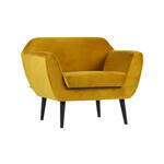 Bronx71 Velvet fauteuil Billy okergeel.