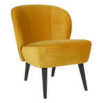 Bronx71 Velvet fauteuil Billy okergeel.