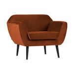 Bronx71 Velvet fauteuil Billy okergeel.