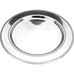 Excellent Houseware kaarsenbord/onderbord - zilver - kunststof - D33 cm - Kaarsenplateaus