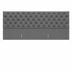 OP=OP 2-Delig Hoofdbord Yara 220 x 130 x 15 cm Antraciet