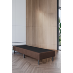 OP=OP Vaste Boxspring Box Zonder Matras 90 x 200 Bruin