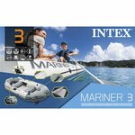 Intex opblaasboot Excursion 4 vierpersoons grijs 315 x 165 x 43 cm