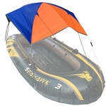 68349 vouw luifel kano rubber opblaasbare boot parasol tent voor 3 personen boot is niet inbegrepen