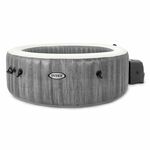 Intex opblaasbare spa greywood deluxe 6 persoons
