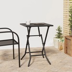 2-Pack Opvouwbare Campingtafel Uitschuifbare Lichtgewicht Picknicktafel met Houtnerf Tafelblad Aluminium Frame Draagtas