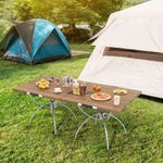 Campingtafel Picknicktafel met Waterdicht Tafelblad Draagbare Multifunctionele Outdoortafel met Draagtas voor Picknicks Vissen en Feesten