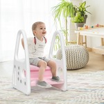 1x Opstapkrukje -Opstapkrukje/trappetje zwart met anti-slip -150 kg - oppervlak 42 x 29 cm