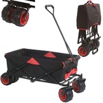 4goodz Compact Opvouwbare Bolderkar / Bolderwagen 90x49x58 cm - Zwart