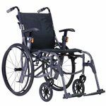 Ultra lichtgewicht rolstoel 9.9 (10,9 kg) | Excel | Kleur: Grijs | Zitbreedte: 45 cm | Lichtste rolstoel | Verstelbare duwhandvatten | 1342MK116
