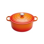 Le Creuset Grillplaat Signature - Oranjerood - 30 x 27 cm