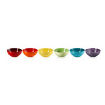 LE CREUSET - Vancouver - Ontbijtbord 22cm Regenboog 6-dlg
