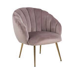 Design fauteuil Lille - Velvet oudroze