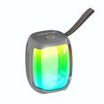 New Rixing NR-6011M Bluetooth 5.0 Portable Outdoor Karaoke Wireless Bluetooth Speaker with Microphone & Shoulder Strap(Blue)