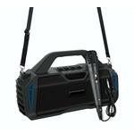 T & G TG227 Outdoor Draagbare Waterdichte Bluetooth Muziekluidspreker met LED-ondersteuning FM / TF / USB (Navy Blue)