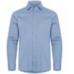 Clique 027960 Stretch Heren Overhemd Lm - Lichtblauw - XS