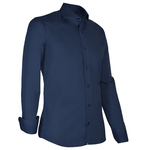 Giovanni Capraro 937-32 Heren Overhemd - Wit [Licht Blauw accent]