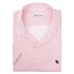CANCILLIANO - Effen roze-ecru popeline overhemd - CANCLI 2